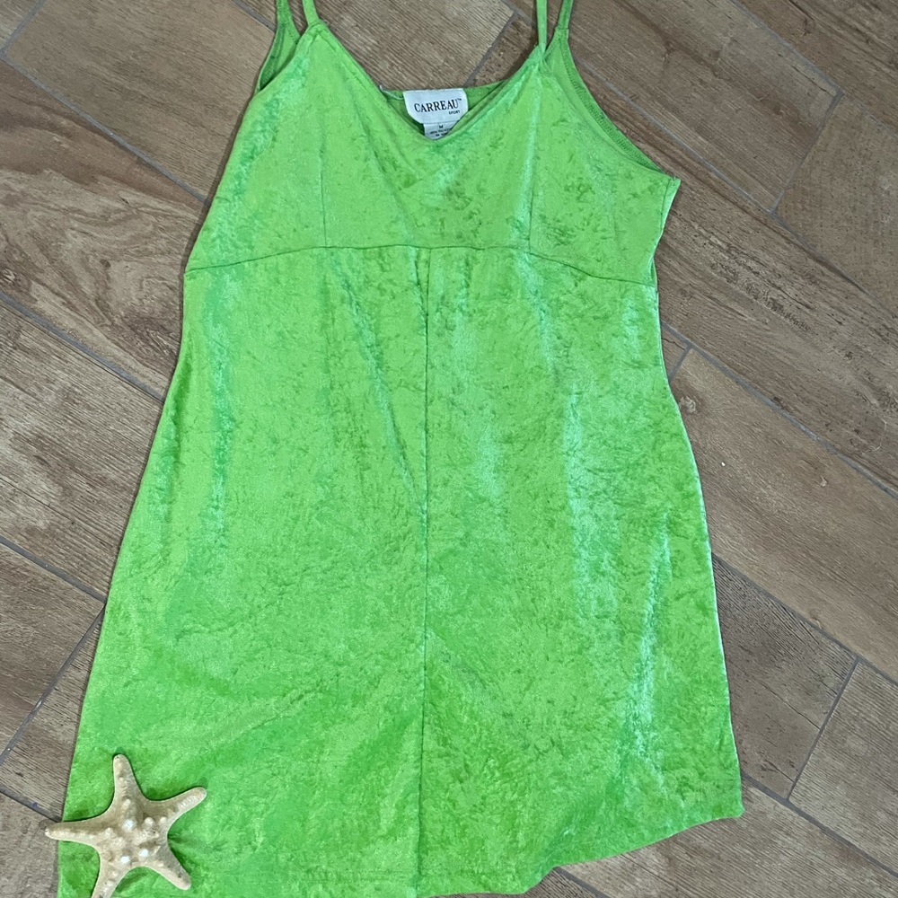 Carreau green nighty velour size M